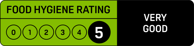 Rated Very Good for Food Hygiene Five Star Food Hygiene Rating